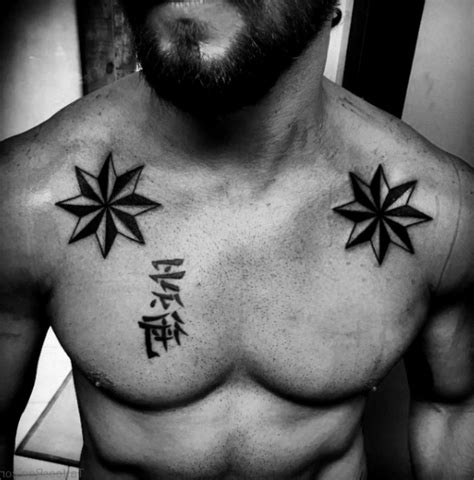 tatuajes de estrellas para hombres en el pecho|Las mejores 23 ideas de Tatuaje estrellas hombre